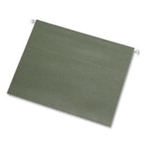 Reinforced Hanging File Folders, Letter Size, Straight Tabs, Standard Green, 25/Box - 04152 C2G