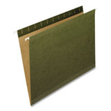 Reinforced Hanging File Folders, Letter Size, Straight Tabs, Standard Green, 25/Box - 04152 C2G