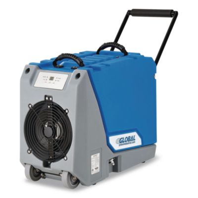 Crawl Space Commercial Dehumidifier With Pump, 90 pt Tank Capacity, 13.31 x 34 x 25, Blue - 246707