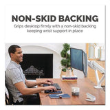 FELLOWES PlushTouch Mouse Pad with Wrist Rest, 7.25 x 9.38, Black - 9252001