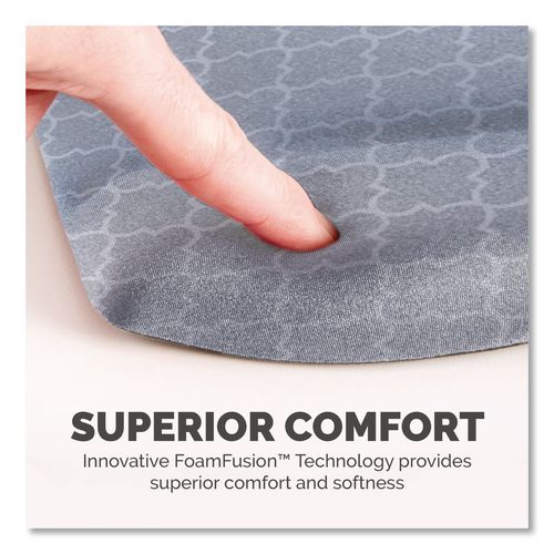 FELLOWES PlushTouch Mouse Pad with Wrist Rest with FoamFusion Technology, 7.25 x 9.38, Lattice Desig - 9549701