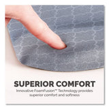 FELLOWES PlushTouch Mouse Pad with Wrist Rest with FoamFusion Technology, 7.25 x 9.38, Lattice Desig - 9549701