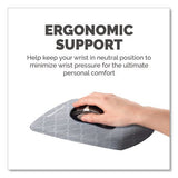 FELLOWES PlushTouch Mouse Pad with Wrist Rest with FoamFusion Technology, 7.25 x 9.38, Lattice Desig - 9549701