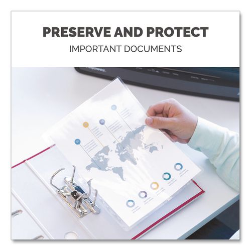 FELLOWES Thermal Laminating Pouches, 3 mil, 9" x 11.5", Matte Clear, 50/Pack - 5744301