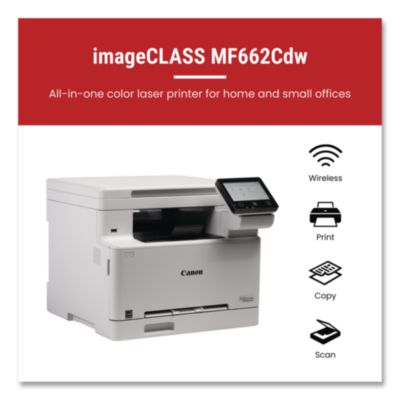 imageCLASS MF662Cdw Wireless Multifunction Laser Printer, Copy/Print/Scan - 6928C016