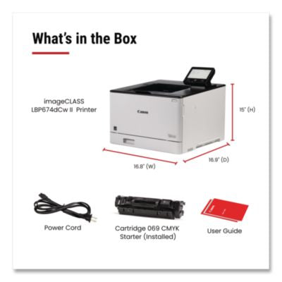 imageCLASS LBP674Cdw II Wireless Laser Printer - 7186C006