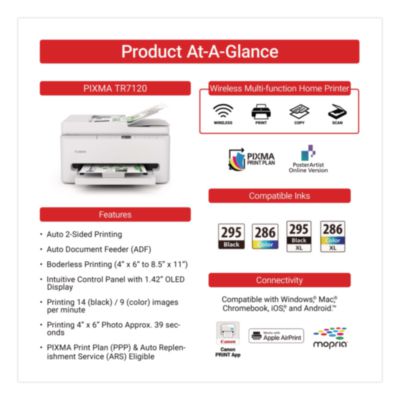 PIXMA TR7120 Inkjet Printer, Copy/Print/Scan - 7178C002