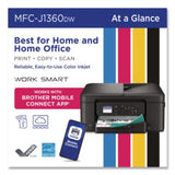 MFCJ1360DW Work Smart 1360 Wireless Color Inkjet AIO Printer, Copy/Print/Scan - MFCJ1360DW