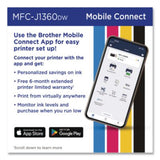 MFCJ1360DW Work Smart 1360 Wireless Color Inkjet AIO Printer, Copy/Print/Scan - MFCJ1360DW