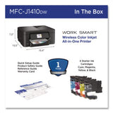 MFCJ1410DW Work Smart 1410 Wireless Color Inkjet AIO Printer, Copy/Print/Scan - MFCJ1410DW