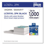 LC501XL2PKS High-Yield Ink, 500 Page-Yield, Black, 2/Pack - LC501XL2PKS