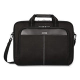 Classic Slim Laptop Briefcase, Fits Devices Up to 16", 16.75 x 3.25 x 12.8, Black - TCT027US