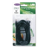 CAT5e Snagless Molded Patch Cable, 14 ft, Black - A3L791B14-BLK-S