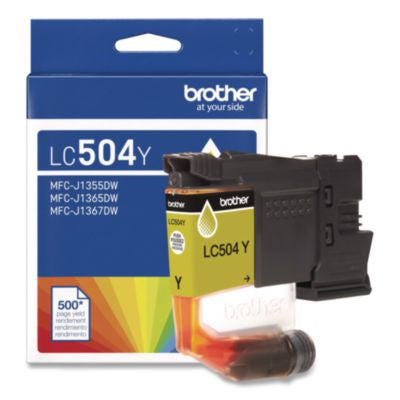 LC504 INKvestment Ink, 500 Page-Yield, Yellow - LC504YS
