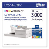 LC504 INKvestment, High-Yield Ink, 3,000 Page-Yield, Black - LC504XL2PKS