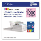 LC504 INKvestment, High-Yield Ink, 1,000  Page-Yield, Magenta - LC504XLMS