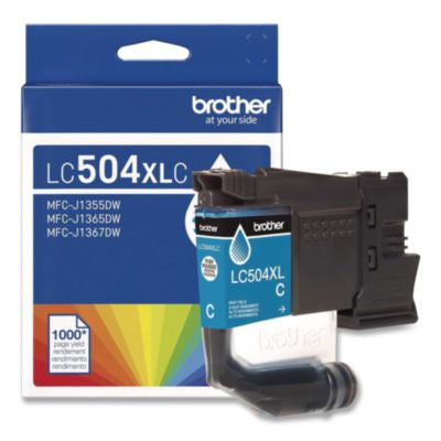 LC504 INKvestment, High-Yield Ink, 1,000 Page-Yield, Cyan - LC504XLCS