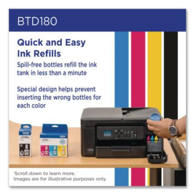 BTD180 INKvestment High-Yield Ink, 5,000 Page-Yield, Yellow - BTD180YS