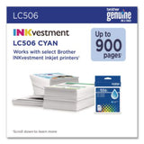 LC506 INKvestment, 900 Page-Yield, Cyan - LC506CS