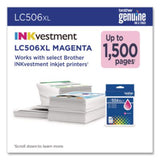 LC506 INKvestment, High-Yield Ink, 1,500 Page-Yield, Magenta - LC506XLMS