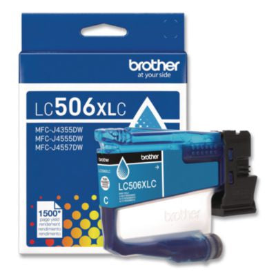 LC506 INKvestment, High-Yield Ink, 1,500 Page-Yield, Cyan - LC506XLCS
