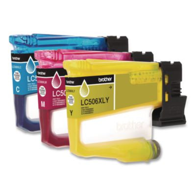 LC506 INKvestment, High-Yield Ink, 1,500 Page-Yield, Cyan/Magenta/Yellow - LC506XL3PKS