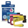 LC506 INKvestment, High-Yield Ink, 1,500 Page-Yield, Cyan/Magenta/Yellow - LC506XL3PKS