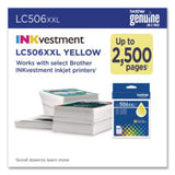 LC506 INKvestment, Super High-Yield Ink, 2,500 Page-Yield, Yellow - LC506XXLYS