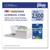 LC506 INKvestment, Super High-Yield Ink, 2,500 Page-Yield, Cyan - LC506XXLCS