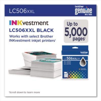 LC506 INKvestment, Super High-Yield Ink, 5,000 Page-Yield, Black - LC506XXLBKS