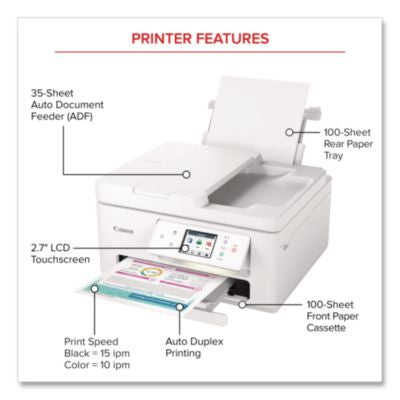 PIXMA TR7820 Inkjet Printer, Copy/Print/Scan - 6258C002