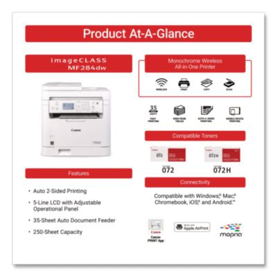 imageCLASS MF284dw, Copy/Print/Scan - 6354C019