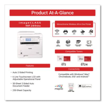 imageCLASS MF289dw, Copy/Fax/Print/Scan - 6354C005