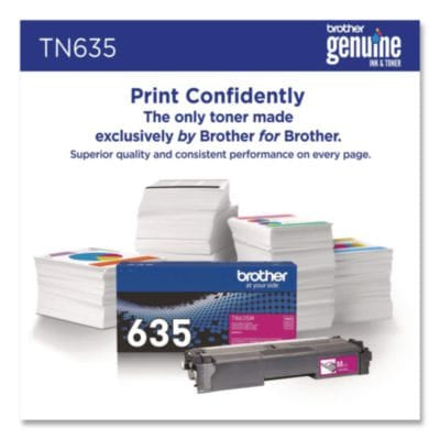 BROTHER Printer Consumables TN635 Toner, 1,800 Page-Yield, Magenta - TN635M