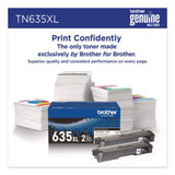 TN635XL High-Yield Toner, 7,500 Page-Yield, Black, 2/Pack - TN635XL2PK