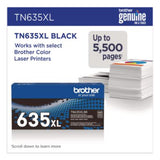 TN635XL High-Yield Toner, 5,500 Page-Yield, Black - TN635XLBK