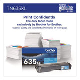 TN635XL High-Yield Toner, 4,500 Page-Yield, Cyan - TN635XLC
