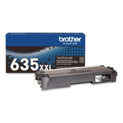BROTHER Printer Consumables TN635XXL Super High-Yield Toner, 7,500 Page-Yield, Black - TN635XXLBK