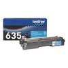 TN635XL High-Yield Toner, 4,500 Page-Yield, Cyan - TN635XLC
