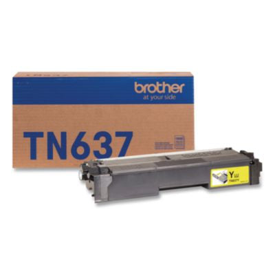 TN637 Ultra High-Yield Toner, 10,000 Page-Yield, Yellow - TN637Y