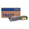 TN637 Ultra High-Yield Toner, 10,000 Page-Yield, Yellow - TN637Y