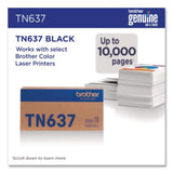 TN637 Ultra High-Yield Toner, 10,000 Page-Yield, Black - TN637BK