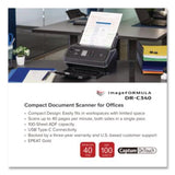 imageFORMULA DR-C340, 600 dpi Optical Resolution, 100-Sheet Duplex Auto Document Feeder - 7291C002