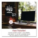 64GB Premium microSDXC Memory Card with Adapter, UHS-I V10 U1 Class 10, Up to 90MB/s Read Speed - 44084