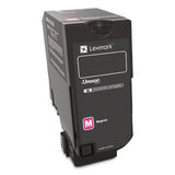 74C00MG Return Program Toner, 3,000 Page-Yield, Magenta - 74C00MG