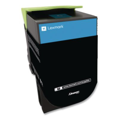 80C1HC0 Return Program High-Yield Toner, 3,000 Page-Yield, Cyan - 80C1HC0