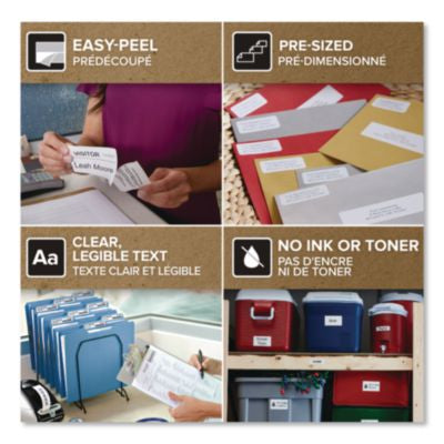 LW Address Labels, 1.13" x 3.5", White, 350 Labels/Roll, 24 Rolls/Box - 2050813