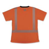 GloWear 8276BK Class 2 Women's Performance Hi-Vis T-Shirt with Black Bottom, Small, Orange - 22322 C2G