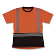 GloWear 8276BK Class 2 Women's Performance Hi-Vis T-Shirt with Black Bottom, Small, Orange - 22322 C2G