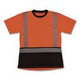 GloWear 8276BK Class 2 Women's Performance Hi-Vis T-Shirt with Black Bottom, Small, Orange - 22322 C2G